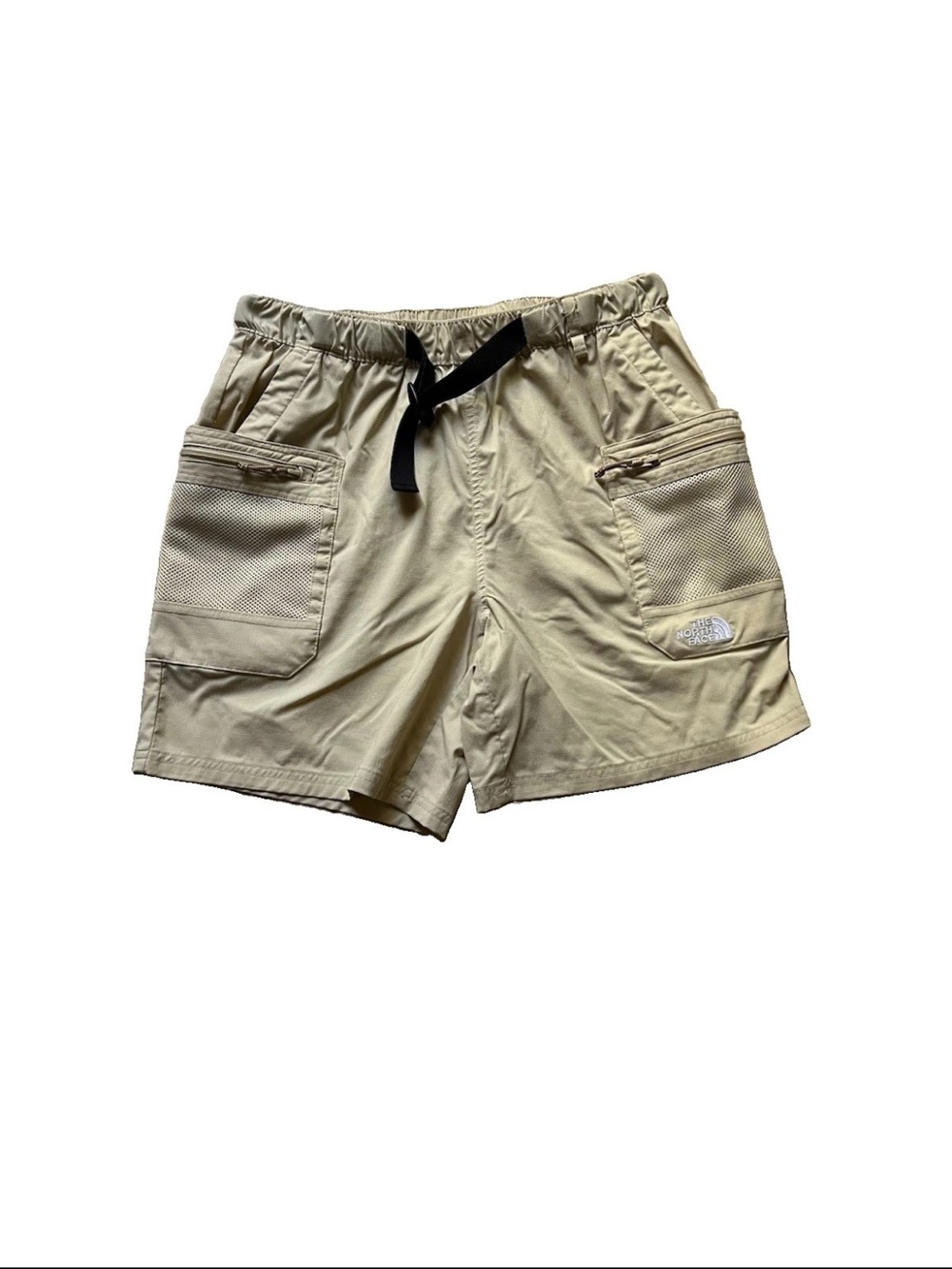 The North Face TNF Beige Men's Class V Pathfinder Belted Shorts Size Medium